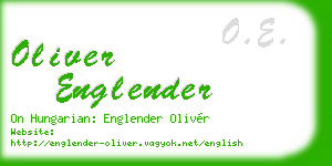 oliver englender business card